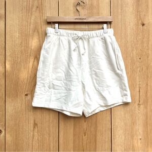 White High Waist Women's Shorts